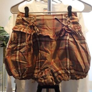 Liz Lisa plaid Classical Ribbon Tote Bubble Shorts
